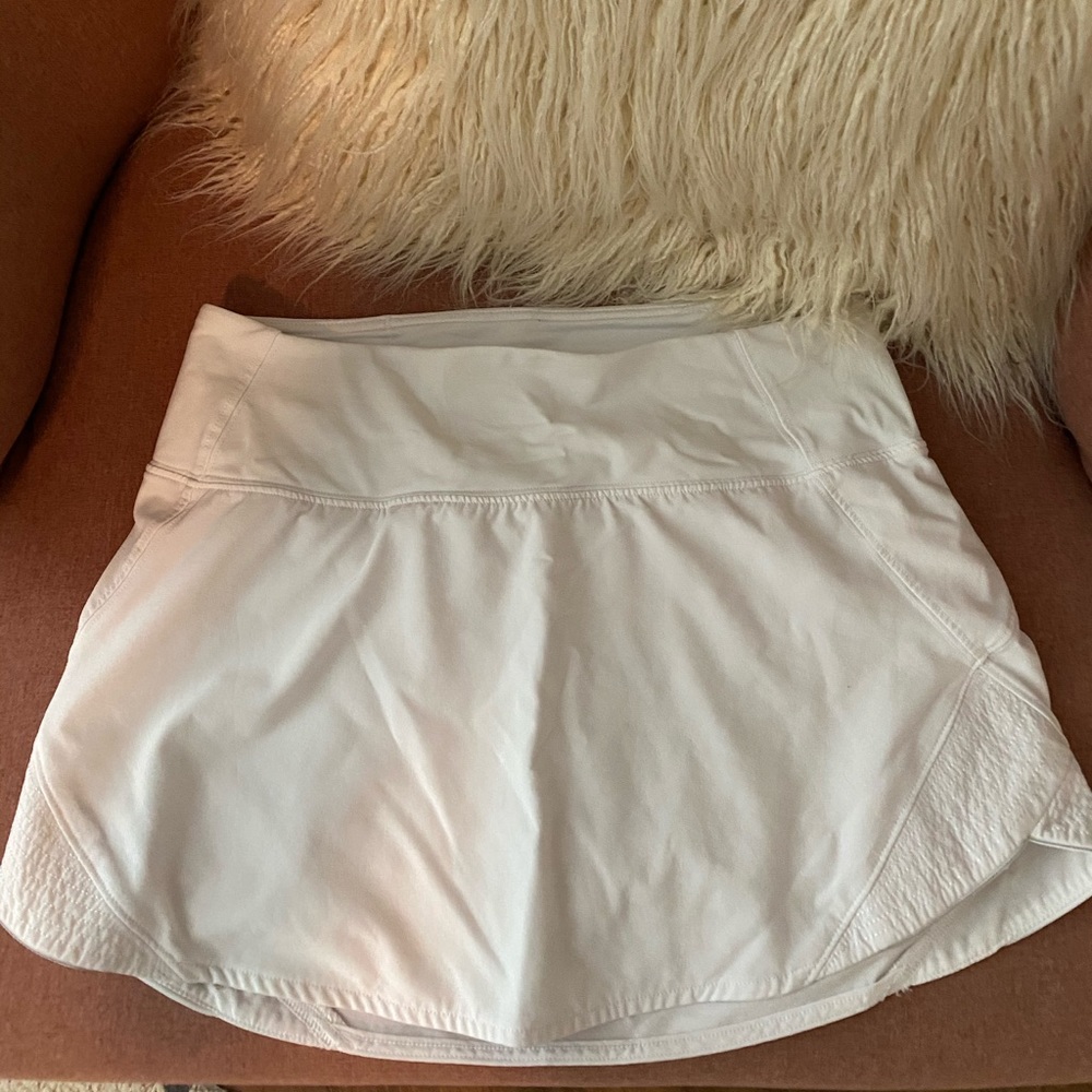 White Lululemon skirt
